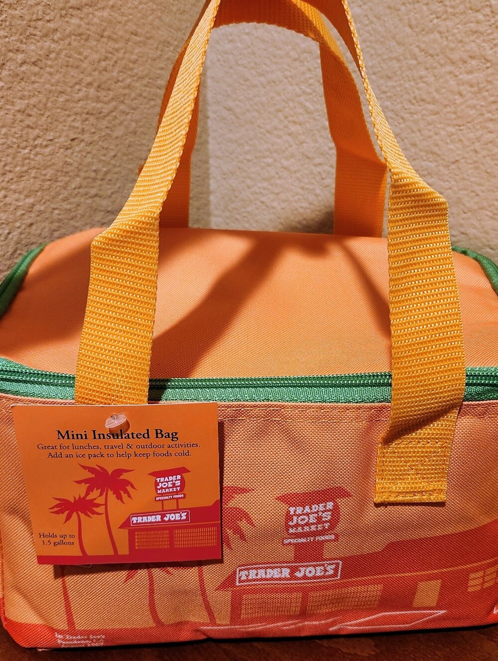 Trader Joe's Mini Insulated Bag-Orange Summer 2026